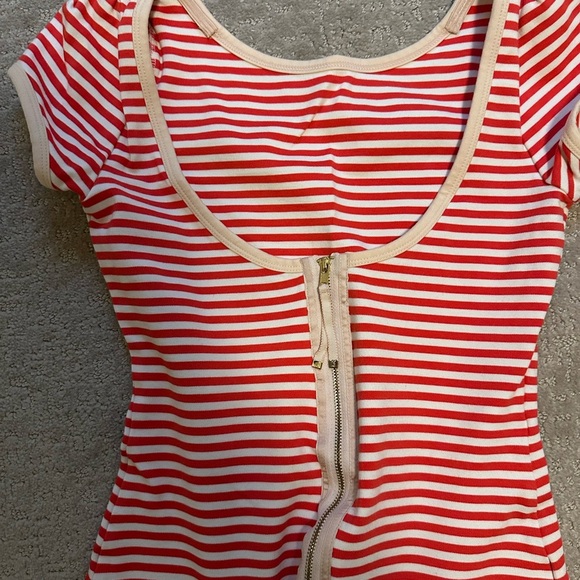 Red and White Striped Juicy Couture Dress - Picture 2 of 6